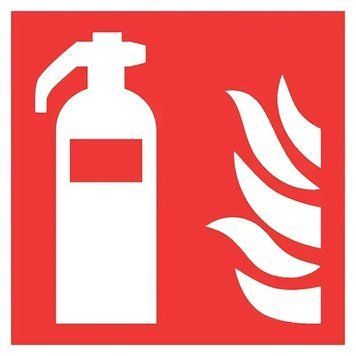 Знак Вогнегасник 150х150 с-к плiвка 000018947 фото
